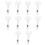 30 Pcs Plastic Price Tag Clips For Mall Advertising Display 8
