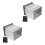2 Sets 3.5 Inch Hard Drive Bracket 5-Layer Cage Guide Rail 3