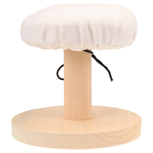 2Pcs Round Ironing Board Wood Clothes Stool Multi-Functional 2