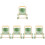 5Pcs Mini Shopping Cart Model Simulation Doll Trolley Storage Basket 7