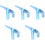5Pcs Handheld Bead Suction Cleaner Sky-Blue ABS Vacuum Tool 5