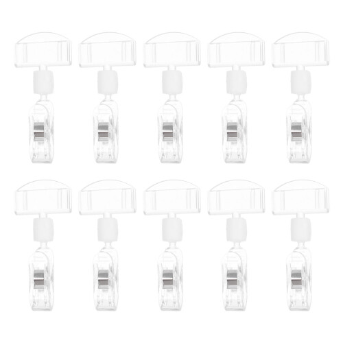 30 Pcs Plastic Price Tag Clips For Mall Advertising Display 1
