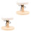2Pcs Round Ironing Board Wood Clothes Stool Multi-Functional 5