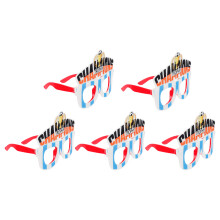 20Pcs Durable Plastic Football Eyeglasses Assorted Colors Party Props