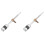 2Pièces Vis De Rechange Pour Violon Accessoire Robuste Argent 2