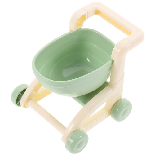 5Pcs Mini Shopping Cart Model Simulation Doll Trolley Storage Basket 1