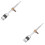 2Pièces Vis De Rechange Pour Violon Accessoire Robuste Argent 6