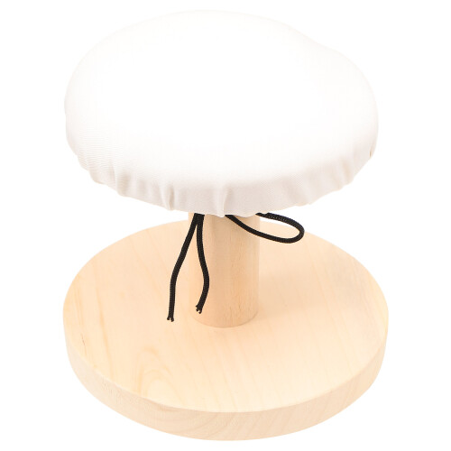2Pcs Round Ironing Board Wood Clothes Stool Multi-Functional 1