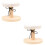 2Pcs Round Ironing Board Wood Clothes Stool Multi-Functional 8