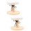 2Pcs Round Ironing Board Wood Clothes Stool Multi-Functional 9