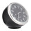 2Pcs Black Luminous Quartz Car Dashboard Clock 8