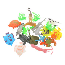 2 Sets Marine Animals Models Kids Cognitive Toys Fish Tank Decor