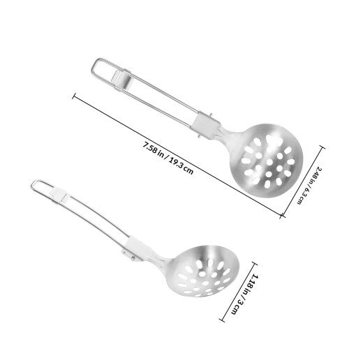 Camping Besteck Klappbar Silber Vielseitiger Löffel 1