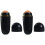 4Stk Volcano Gesichtsroller Ölabsorption Skin Care Tool Schwarz 4