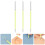 3Pcs Marker Pen For Eyebrow Position Marking Portable Makeup Tool 4