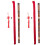 2Sets Traditionele Bamboefluit Voor Beginners, Draagbaar En Kleurrijk 2