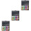 3Pièces Palette De Fards À Paupières Multi 40 Mat Et 5