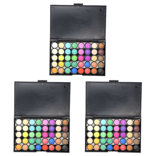 3Pièces Palette De Fards À Paupières Multi 40 Mat Et 1