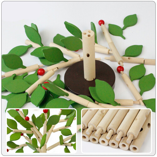 1Ensemble Puzzle Bois Enfant Arbre Assemble Joyeux 2