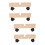 4Pièces Accessoires Base Paravent Beige Résistante 8