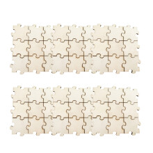 300Pièces Segments En Bois Pour Puzzle Et Bricolage Décoratif