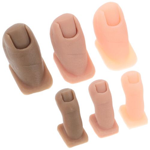 15Paires Modeles Ongles Silicone Multiusage Pour Entrainement