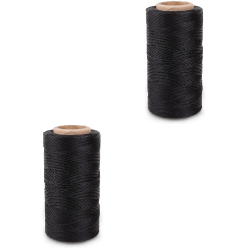 2Pièces Fil Polyester Noir Multiusage Couture Cerf-Volant 2