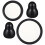 2Ensembles Embouts Stéthoscope PVC Noir Résistants Usage Professionnel 1