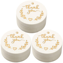 400 Pcs Round Gift Tags Diy Thank You Labels For Celebrating