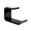 2Pcs Black Headset Holder Durable Headphone Hanger Space-Saving Rack 1