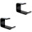 2Pcs Black Headset Holder Durable Headphone Hanger Space-Saving Rack 3