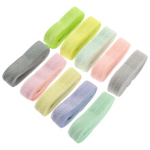 40Pcs Assorted Elastic Ribbons for Sewing Clothes Waistbands Headbands