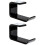 2Pcs Black Headset Holder Durable Headphone Hanger Space-Saving Rack 5