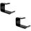 2Pcs Black Headset Holder Durable Headphone Hanger Space-Saving Rack 6