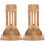2Pcs Adjustable Rabbit Bottle Holder Khaki Decorative Pet Stand 2