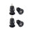 6Paren Aluminium Alloy Handlebar Cap Zwart Lichtgewicht Eindplug 8