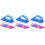 18Pcs Plastic Handle Nail Brushes Assorted Colors Fingernail Cleaners 4