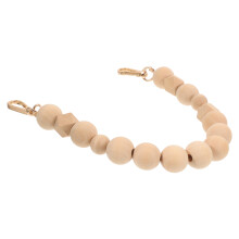 3Pcs Women's Wooden Bead Handbag Chain Multipurpose Replacement Strap