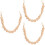 3Pcs Women's Wooden Bead Handbag Chain Multipurpose Replacement Strap 7