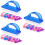 18Pcs Plastic Handle Nail Brushes Assorted Colors Fingernail Cleaners 7