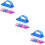 18Pcs Plastic Handle Nail Brushes Assorted Colors Fingernail Cleaners 9