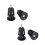 6Paren Aluminium Alloy Handlebar Cap Zwart Lichtgewicht Eindplug 9