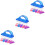 18Pcs Plastic Handle Nail Brushes Assorted Colors Fingernail Cleaners 5