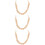 3Pcs Women's Wooden Bead Handbag Chain Multipurpose Replacement Strap 9