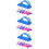 18Pcs Plastic Handle Nail Brushes Assorted Colors Fingernail Cleaners 8
