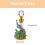 2Pcs Green Decorative Perfume Bottles Small Refillable Aroma Storage 10