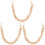 3Pcs Women's Wooden Bead Handbag Chain Multipurpose Replacement Strap 3
