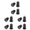 6Paren Aluminium Alloy Handlebar Cap Zwart Lichtgewicht Eindplug 2