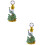 2Pcs Green Decorative Perfume Bottles Small Refillable Aroma Storage 8