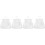 4pcs Mesh Hanging Bag Polyester Clip Storage White 9